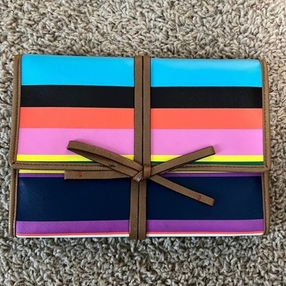 STELLA & DOT Striped Behold Travel Jewelry Case in excellent shape. - Picture 1 of 8